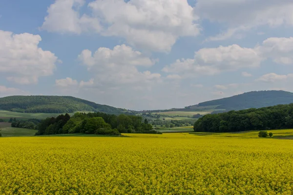 Unterwegs Schönen Thringer Rhn — Stockfoto