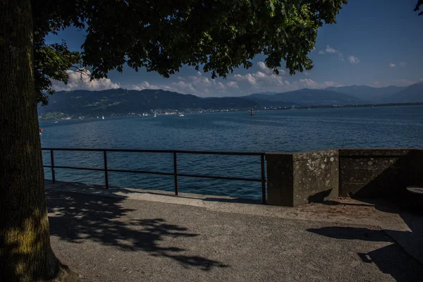 Nádherný Letní Den Lindau Bodensee — Stock fotografie