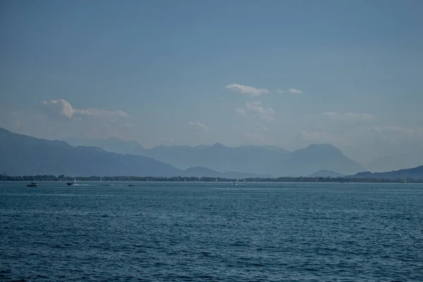 Nádherný Letní Den Lindau Bodensee — Stock fotografie