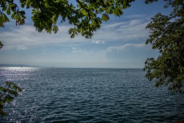 Maravilloso Día Verano Lindau Bodensee — Foto de Stock