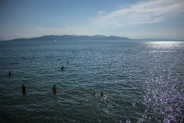 Maravilhoso Dia Verão Lindau Bodensee — Fotografia de Stock