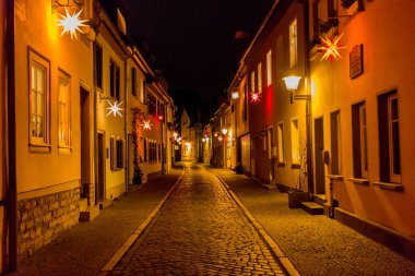 yolda güzel eski kasaba Erfurt