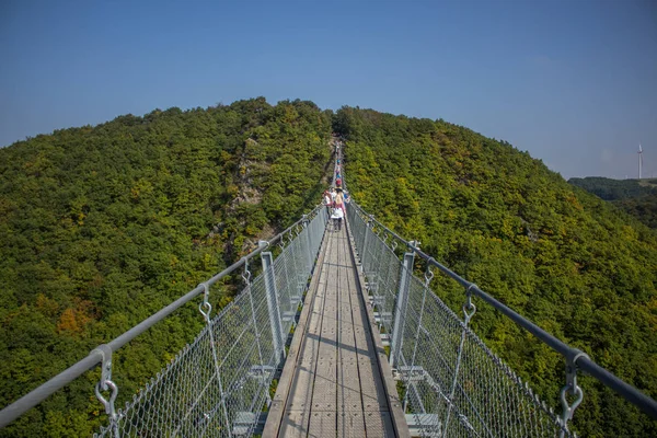 Discovery Tour Visutý Most Geierlay — Stock fotografie