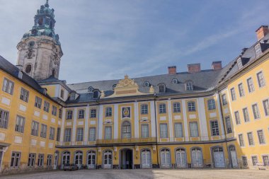 Rudolstadt yakınlarındaki güzel Saale vadisinde uyanma springlike