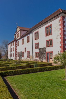 schmalkalden güzel eski şehirde güneş ışığı ilk ışınları