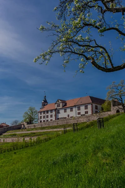 Перші Промені Сонця Красивому Старому Місті Шмалькальден — стокове фото