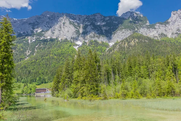 Bela Excursão Exploração Longo Das Berchtesgaden Alpine Foothills Hintersee — Fotografia de Stock