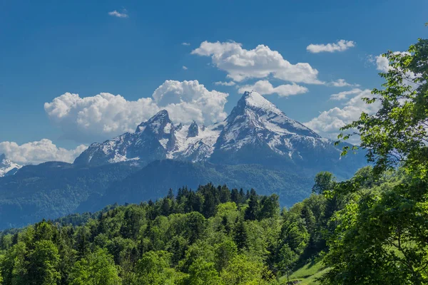 Vacker Prospekterings Tur Längs Berchtesgadens Alpina Kullar Maria Gern — Stockfoto