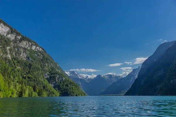 Hermoso Recorrido Exploración Largo Las Estribaciones Alpinas Berchtesgaden Schnau Knigsee —  Fotos de Stock