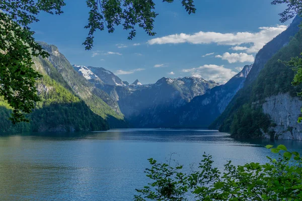 Bela Excursão Exploração Longo Das Berchtesgaden Alpine Foothills Schnau Knigsee — Fotografia de Stock