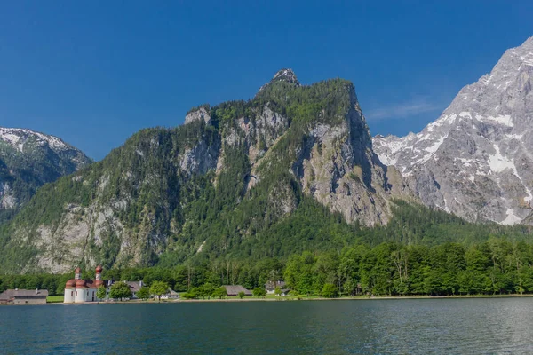 Bela Excursão Exploração Longo Das Berchtesgaden Alpine Foothills Schoenau Koenigsee — Fotografia de Stock