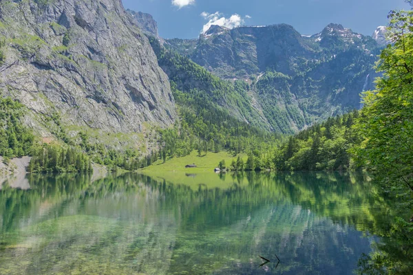 Hermoso Recorrido Exploración Largo Las Estribaciones Alpinas Berchtesgaden Schoenau Koenigsee —  Fotos de Stock