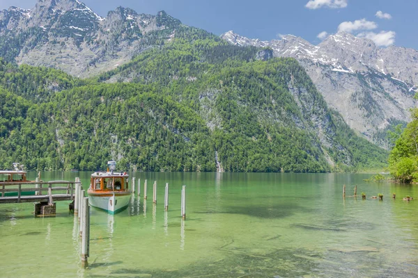 Bela Excursão Exploração Longo Das Berchtesgaden Alpine Foothills Schoenau Koenigsee — Fotografia de Stock