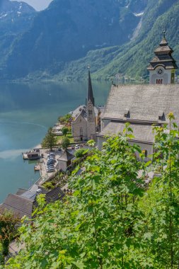 Bir yaz gününde Hallsttter gölü boyunca güzel keşif turu. - Hallstatt/Avusturya. 