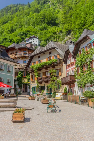 Beautiful Exploration Tour Hallsttter Lake Summer Day Hallstatt Austria — Stock Photo, Image