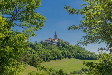 Thüringen Saale vadisi boyunca güzel keşif turu. - Leuchtenburg/Saale.