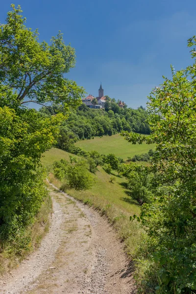 Belle Visite Exploration Long Vallée Saale Thuringe Leuchtenburg Saale — Photo