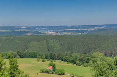 Thüringen Saale vadisi boyunca güzel keşif turu. - Leuchtenburg/Saale.