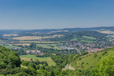 Thüringen Saale vadisi boyunca güzel keşif turu. - Leuchtenburg/Saale.