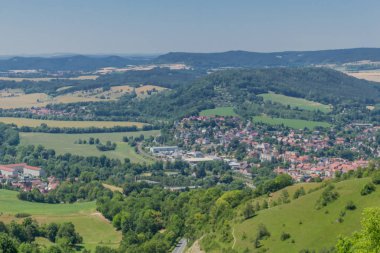 Thüringen Saale vadisi boyunca güzel keşif turu. - Leuchtenburg/Saale.