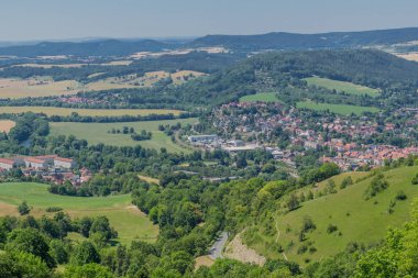 Thüringen Saale vadisi boyunca güzel keşif turu. - Leuchtenburg/Saale.