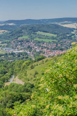 Thüringen Saale vadisi boyunca güzel keşif turu. - Leuchtenburg/Saale.