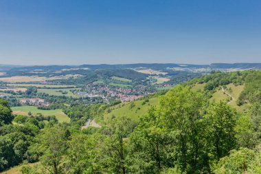 Thüringen Saale vadisi boyunca güzel keşif turu. - Leuchtenburg/Saale.