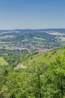 Thüringen Saale vadisi boyunca güzel keşif turu. - Leuchtenburg/Saale.