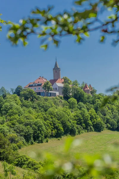 Gyönyörű Felfedezőtúra Türingiai Saale Völgyben Leuchtenburg Saale — Stock Fotó