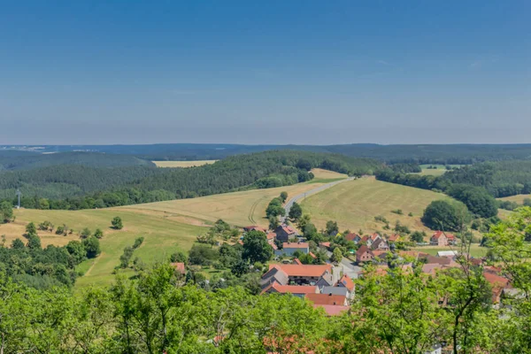 Schöne Erkundungstour Durch Das Thüringische Saaletal Leuchtenburg Saale — Stockfoto