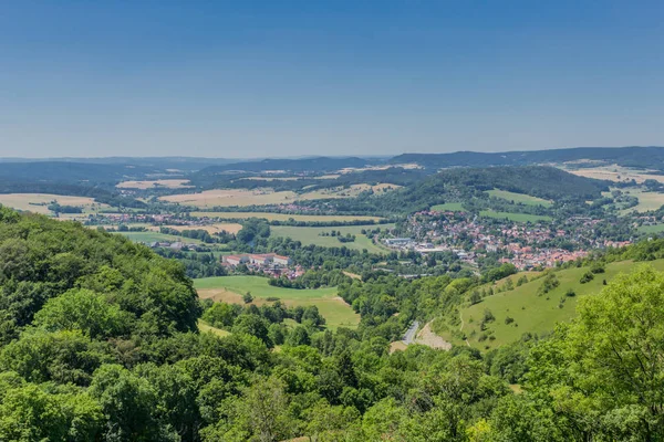 Thüringen Saale Vadisi Boyunca Güzel Keşif Turu Leuchtenburg Saale — Stok fotoğraf