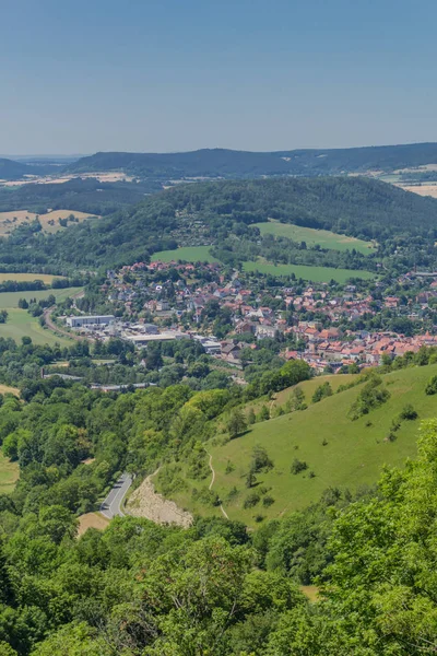 Nádherná Průzkumná Trasa Podél Údolí Thuringian Saale Leuchtenburg Saale — Stock fotografie