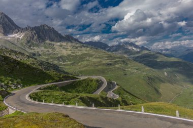 İsviçre dağlarında harika bir keşif turu. - Furka Pass/İsviçre