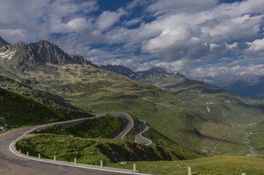 İsviçre dağlarında harika bir keşif turu. - Furka Pass/İsviçre