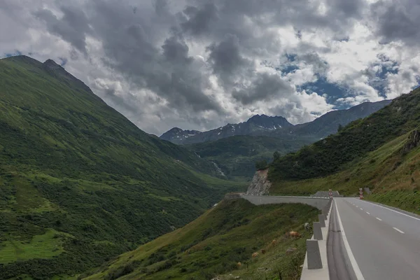 Magnifique Visite Exploration Travers Les Montagnes Suisse Col Furka Suisse — Photo