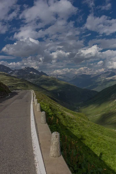 Maravilhoso Passeio Exploração Pelas Montanhas Suíça Furka Pass Suíça — Fotografia de Stock