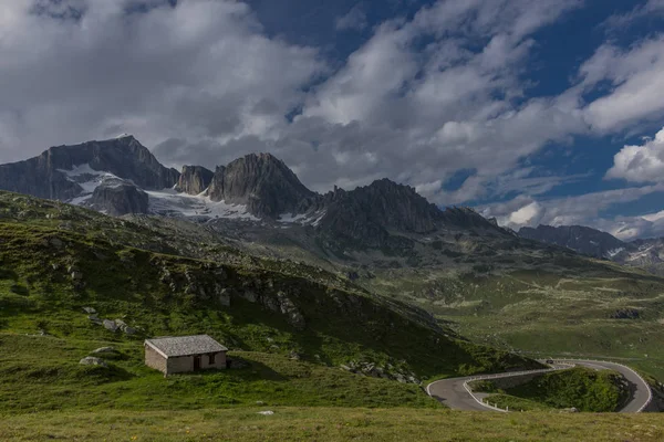 Sviçre Dağlarında Harika Bir Keşif Turu Furka Pass Sviçre — Stok fotoğraf