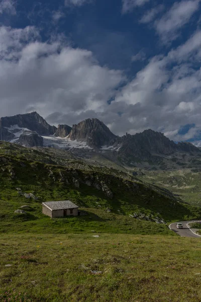 Sviçre Dağlarında Harika Bir Keşif Turu Furka Pass Sviçre — Stok fotoğraf