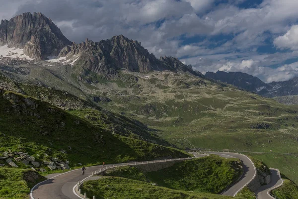 Maravilhoso Passeio Exploração Pelas Montanhas Suíça Furka Pass Suíça — Fotografia de Stock