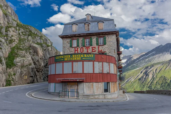 Sviçre Dağlarında Harika Bir Keşif Turu Furka Pass Sviçre — Stok fotoğraf