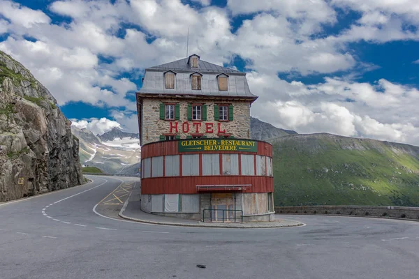 Sviçre Dağlarında Harika Bir Keşif Turu Furka Pass Sviçre — Stok fotoğraf