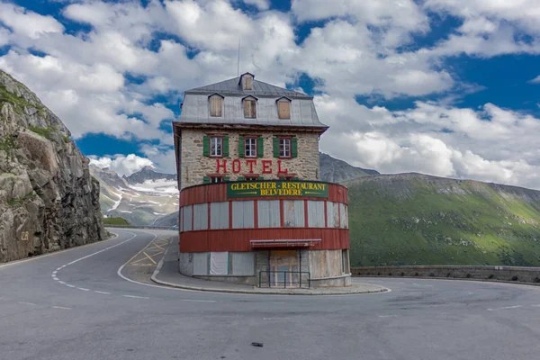 Sviçre Dağlarında Harika Bir Keşif Turu Furka Pass Sviçre — Stok fotoğraf