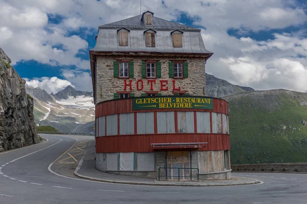 Sviçre Dağlarında Harika Bir Keşif Turu Furka Pass Sviçre — Stok fotoğraf