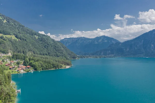 Belo Passeio Exploração Pelas Montanhas Suíça Lago Thun Suíça — Fotografia de Stock