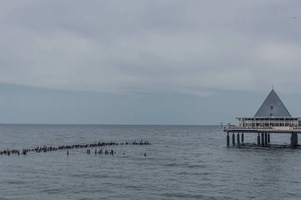 Отдых Песчаном Пляже Узедома Baltic Seaside Resort Heringsdorf Germany — стоковое фото