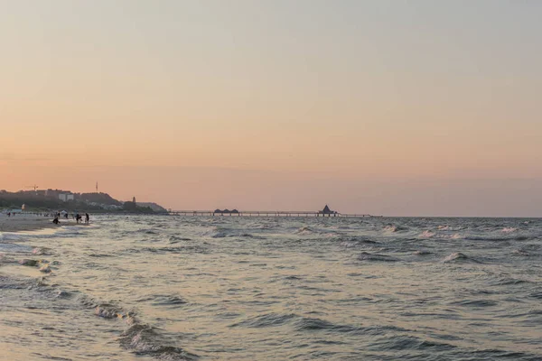 Vakantiegevoel Het Zandstrand Van Usedom Baltic Seaside Resort Heringsdorf Duitsland — Stockfoto