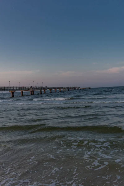 Sensation Vacances Sur Plage Sable Fin Usedom Station Balnéaire Baltique — Photo