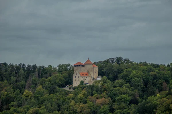 Visite Exploration Automnale Travers Werratal Thuringe Treffurt Allemagne — Photo