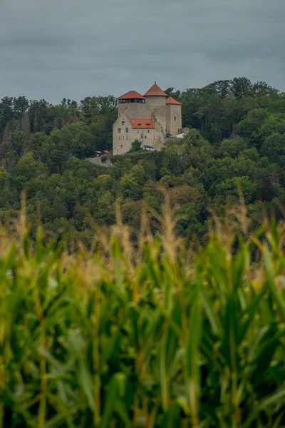 Höst Prospekterings Tur Genom Werratal Thüringen Treffurt Germany — Stockfoto