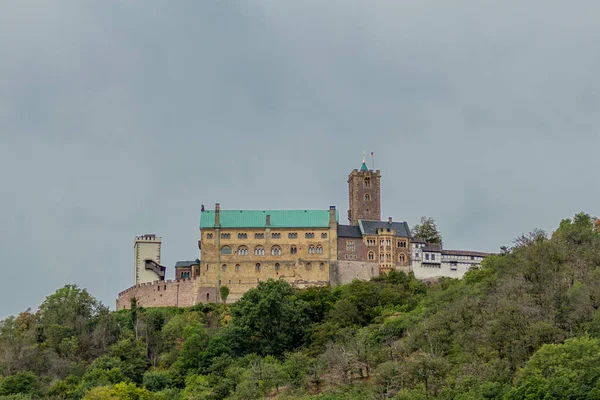 Excursão Outono Longo Castelo Wartburg Perto Eisenach Turíngia Eisenach Alemanha — Fotografia de Stock